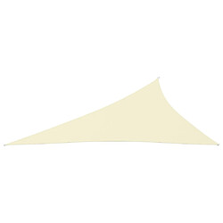 Maison Chic Voile d'ombrage | Voile de parasol | Toile d'ombrage tissu oxford triangulaire 4x5x6,4 m crème -MN70754