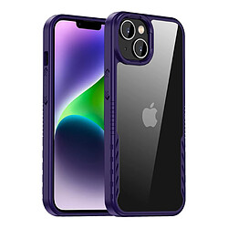 Coque en TPU IPAKY supporte la recharge sans fil pour votre iPhone 14 Plus - violet