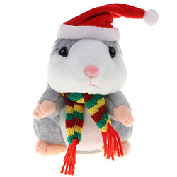 18cm hamster parlant peluche électrique enfants jouet interactif cadeau gris 3