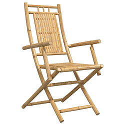 Avis vidaXL Chaises pliables de jardin lot de 2 53x66x99 cm bambou