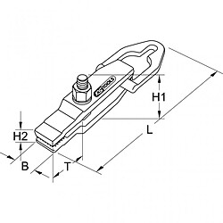 KS TOOLS 140.2415 Pince de traction effilée