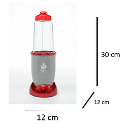 Eco-De ECODE® Blender Dietamix 2 verres de 600 ml + 1 verre de 300 ml + 2 types de lames interchangeables, sans BPA ECO-398 pas cher