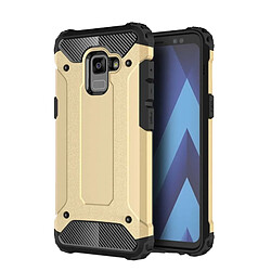 Wewoo Coque renforcée or pour Samsung Galaxy A7 2018 Combinaison TPU + PC