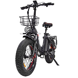 Avis Vélo Électrique DrveTion CT20 - 20*4.0 Pouces Moteur 750W Batterie 48V15AH Frein à Disque - Noir