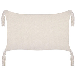 Acheter Beliani Lot de 2 coussins HAKONE 45 x 25 cm Géométrique Beige clair