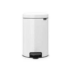 Brabantia Poubelle à pédale 111969 12L Blanc