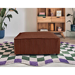 Lisa Design Stella - pouf - en velours côtelé grosses côtes pas cher