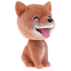 secouant bobble tête chien poupée jouet voiture intérieur ornement décor shiba inu