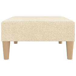 Acheter Maison Chic Repose-pied,Tabouret confortable Crème 78x56x32 cm Tissu -MN15131