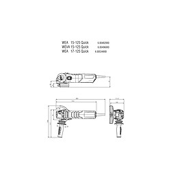 Avis Meuleuse Ø125 mm filaire WEVA 15-125 QUICK METABO - 600496000