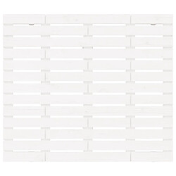 Acheter Maison Chic Tête de lit scandinave,Meuble de chambre murale Blanc 106x3x91,5 cm Bois massif de pin -MN16620