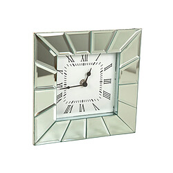 Horloge de table Romimex Argenté verre 20 x 20 x 5 cm