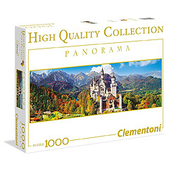 Clementoni Puzzle 1000 pièces panoramique : Neuschwanstein