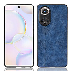 Coque en TPU + PU léger, style rétro bleu pour votre Honor 50