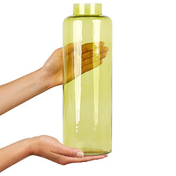 Acheter Beliani Vase décoratif MAKHANI fait à la main Verre 33 cm Vert citron