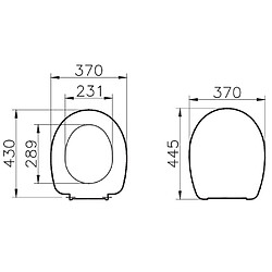 Abattant WC thermoplastique Vitra NORMUS 23003002