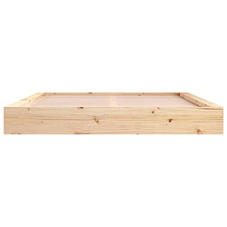 Avis vidaXL Cadre de lit sans matelas 180x200 cm bois massif