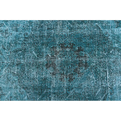 Vidal Tapis de laine 295x198 turquoise Ultra Vintage pas cher