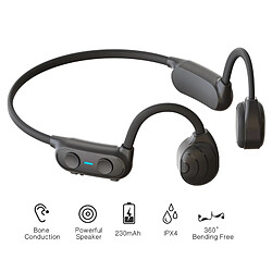 Conduction osseuse Casque Bluetooth Sans Fil HiFi Stéréo avec Mic pour la Course de Conduite à Vélo Étanche Ouvert Oreille Sport Casques pour Android