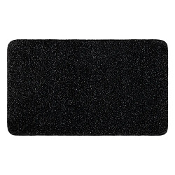 RUGSX Tapis de salle de bain SYNERGY, glamour, antidérapant, doux - lurex noir 50x80 cm