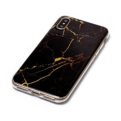 Acheter Wewoo Coque noir pour iPhone X Motif Marbre TPU Antichoc Housse de Protection Arrière