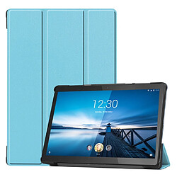 Etui en PU élégant trois volets bleu clair pour votre Lenovo Tab M10 TB-X605F