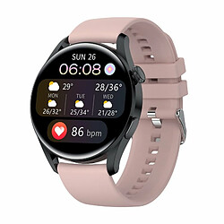 T33S Montre Intelligente Bluetooth Appel Pression Artérielle Surveillance De L'Oxygène Dans Le Sang Smartwatch Rose