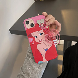 GUPBOO Étui pour iPhone11ProMax Dessin animé souriant sirène princesse personnalité étui de téléphone portable femme