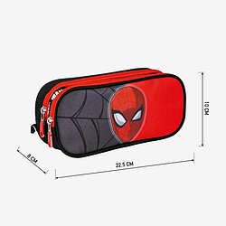 Avis Trousse Fourre-Tout Double Spiderman Noir 22,5 x 8 x 10 cm