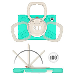 Coque en TPU + Silicone hybride avec béquille rotative à 360° Menthe verte pour votre Samsung Galaxy Tab A7 Lite 8.7 pouces