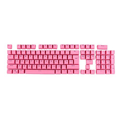 Wewoo Pour clavier mécanique rose 104 touches double coup PBT rétroéclairé Keycaps 