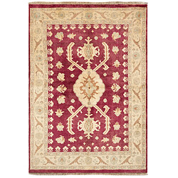 Avis Vidal Tapis de laine 227x160 rouge Ziegler