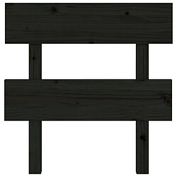 Avis Maison Chic Tête de lit scandinave,Meuble de chambre Noir 103,5x3x81 cm Bois massif de pin -MN75704