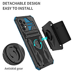 Coque en TPU antichoc avec béquille bleu pour votre Samsung Galaxy A52 4G/5G/A52s 5G