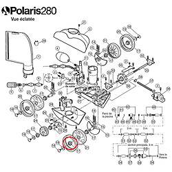 Roulement à billes de roue pour polaris 180/280 - c60 - POLARIS