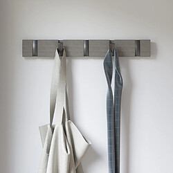 Umbra Porte manteaux Flip 5 crochets Gris / Peuplier. pas cher