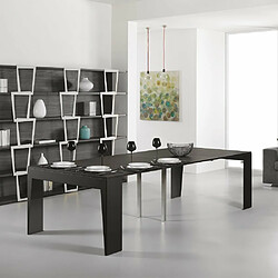 Avis Inside 75 Table console extensible MARVEL PLUS pied métal plateau gris ardoise largeur 120cm