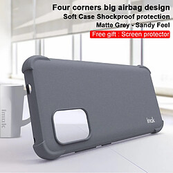 Imak Coque en TPU airbag aux quatre coins finition mate sable gris mat pour votre Asus Zenfone 8 ZS590KS