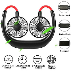 Universal Wearable Lazy Sport Outback Fan Mini Suspension Neck Fan USB Rechargeable Cover Open Back Sport Fan Air Cool Outdoor | Fans pas cher