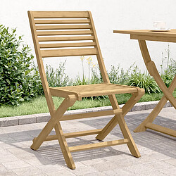 vidaXL Chaises pliables de jardin lot de 4 bois massif d'acacia