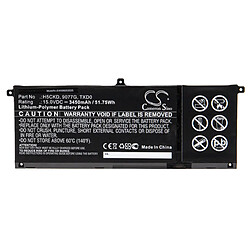 vhbw Batterie compatible avec Dell Inspiron 13 7306 2-in-1, 14 5401, 15 5501, 15 5502 ordinateur portable Notebook (3450mAh, 15V, Li-polymère)