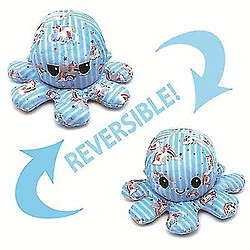 Universal Touet en peluche de poulpe réversible reversible 20 cm cadeau d'enfants