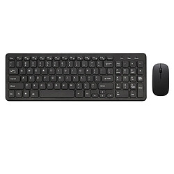 clavier et souris sans fil slim pour le bureau à domicile pc portable macbook noir