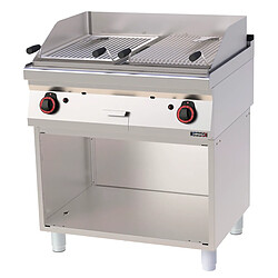 Grill pierre de lave double avec soubassement 80 - Casselin