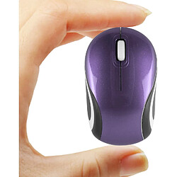 Mini petite souris sans fil pour enfants de 3 à 7 ans, taille enfant, mini souris optique portable sans fil avec récepteur USB pour ordinateur portable (violet)