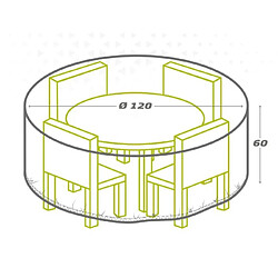 Acheter Étui de protection Aktive Ø 120 cm Tables 120 x 60 x 120 cm (6 Unités)