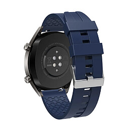 Bracelet en silicone 22mm bleu foncé pour votre Huawei Watch GT