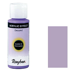 Rayher Peinture acrylique fluo phosphorescente 59 ml - violet