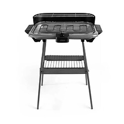 Acheter Livoo Barbecue Electrique sur Pieds ou de Table Gris 2000W Poignées intégrées, pare-vent amovible