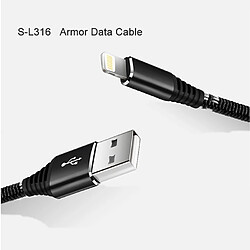 Wewoo Câble rouge pour iPhone X / 8 et 8 Plus / 7 7 Plus / 6 & 6s & 6 Plus 6s Plus / iPad S-L316 1.2m 3D en alliage d'aluminium USB à Lightning Data Cable de recharge de synchronisation,